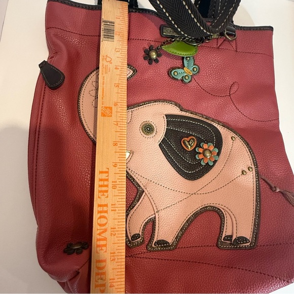 Chala Pink Elephant Everyday Shoulder Handbag Tote Purse Shopper DAMAGED - Picture 9 of 11